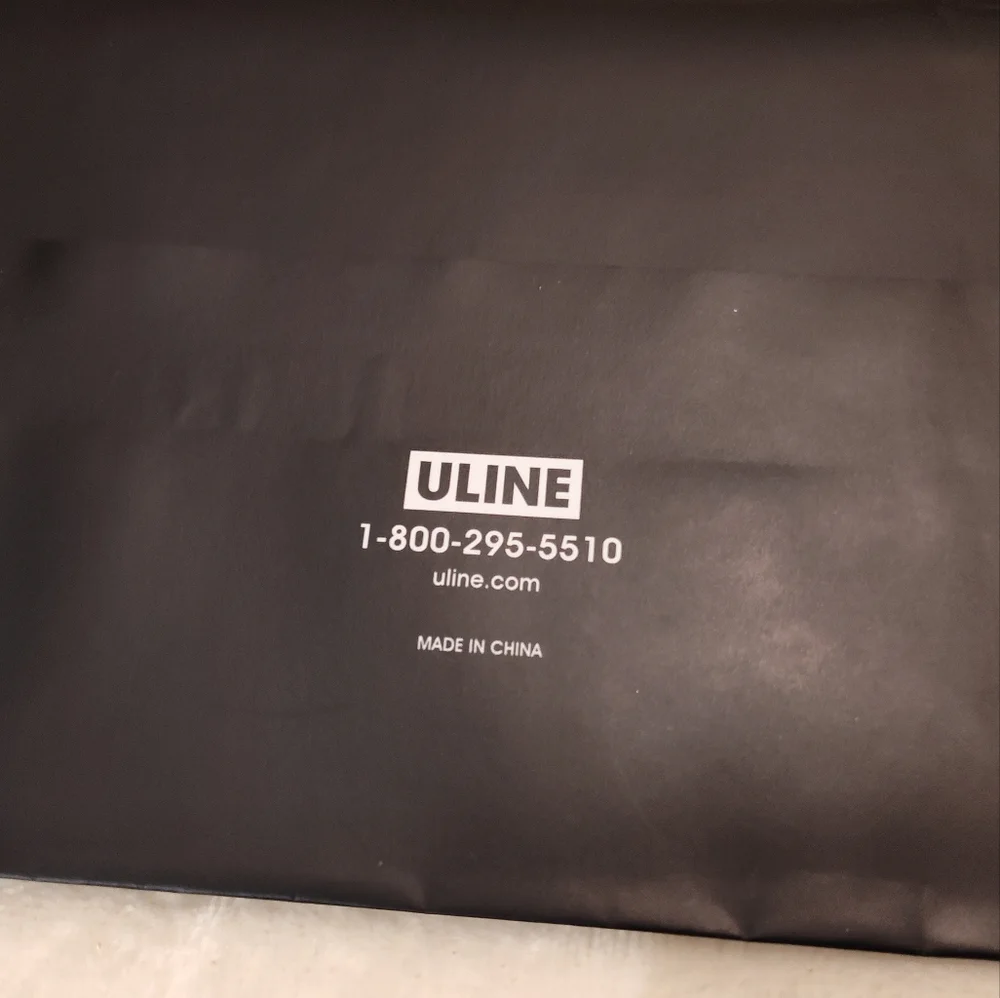 NWT! ULINE Black Matte Gift Bag Set (19ct)